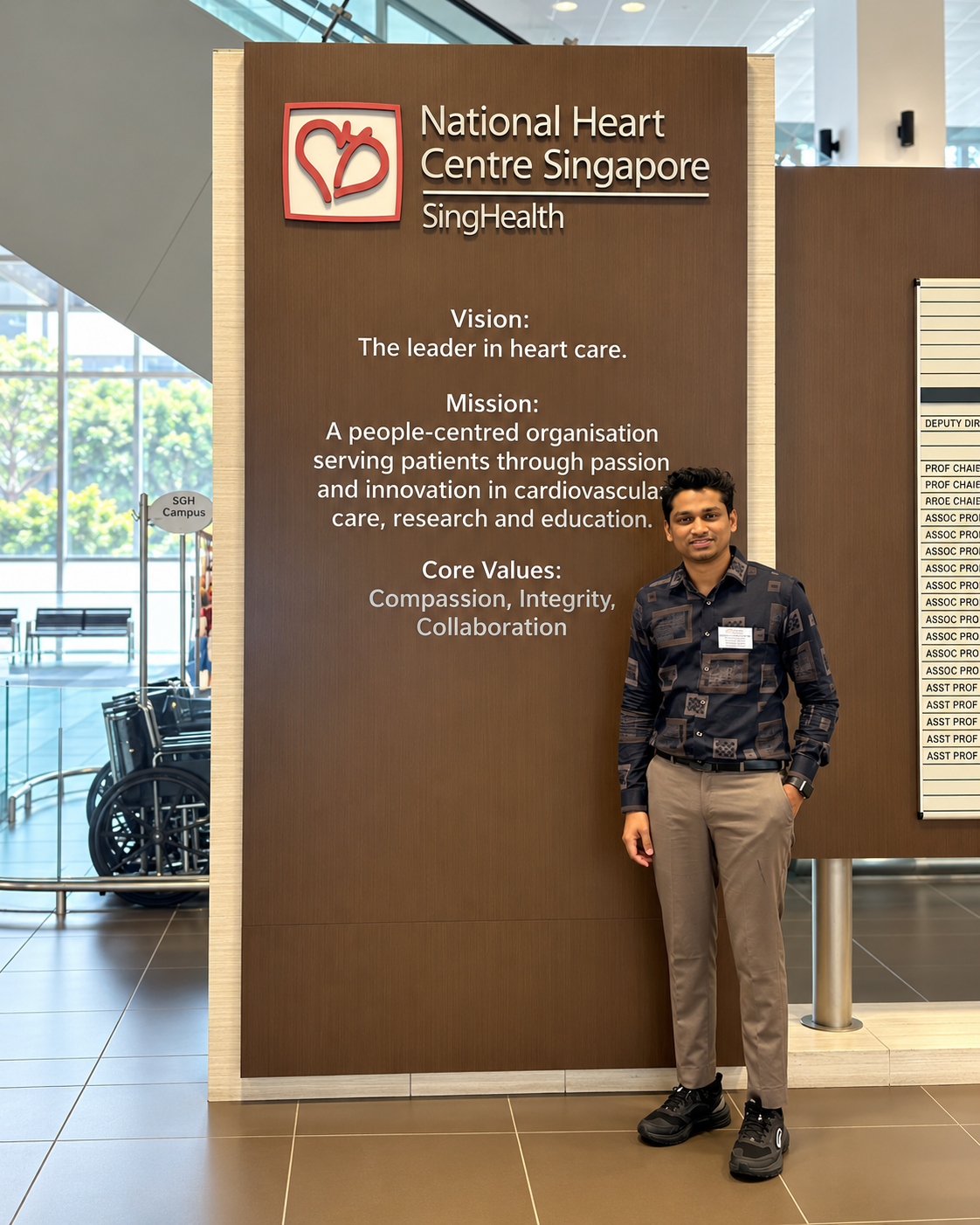 Dr. Nithesh Kumar at SingHealth National Heart Centre Singapore